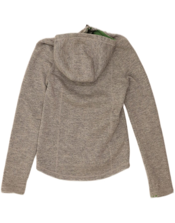 Chaqueta bomber de punto con capucha para mujer Bench UK 12 Acrílico gris medio