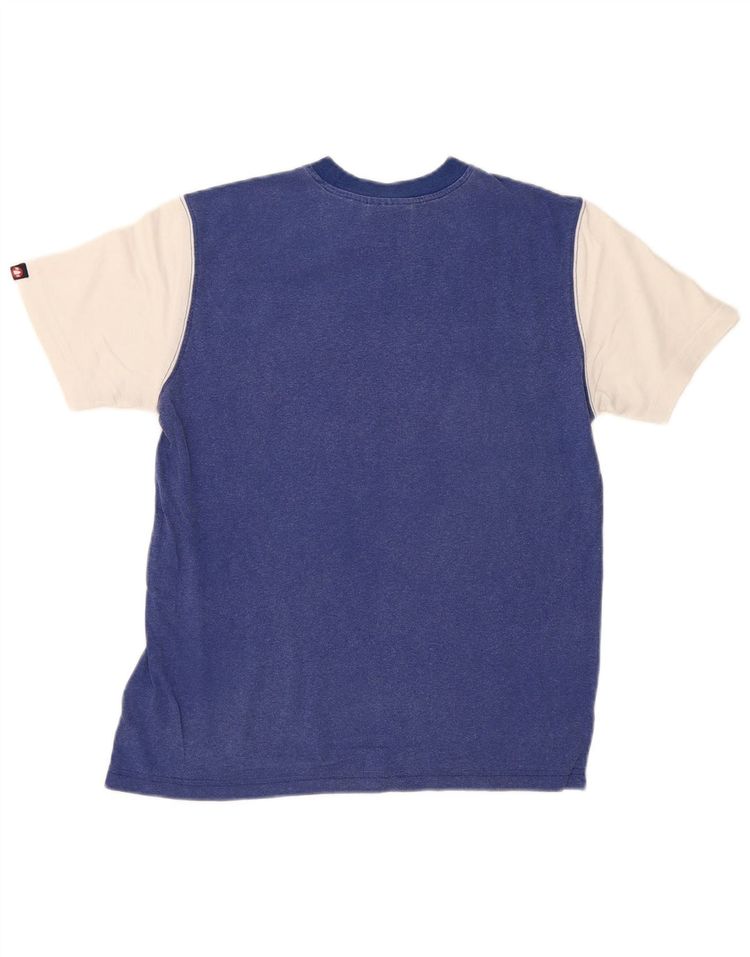 Murphy & Nye - Camiseta estampada para hombre, talla pequeña, algodón blanco con bloques de color