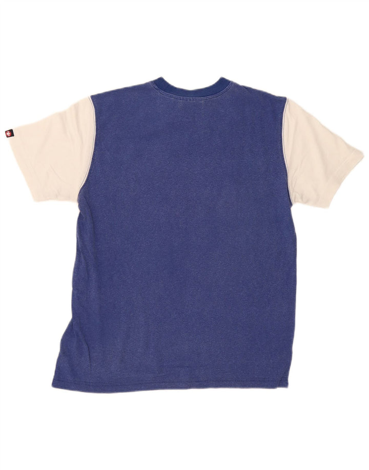 Murphy & Nye - Camiseta estampada para hombre, talla pequeña, algodón blanco con bloques de color