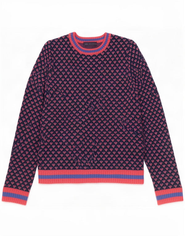 Marks & Spencer Jersey de Cuello Redondo para Mujer UK 44 Large Blue Heart