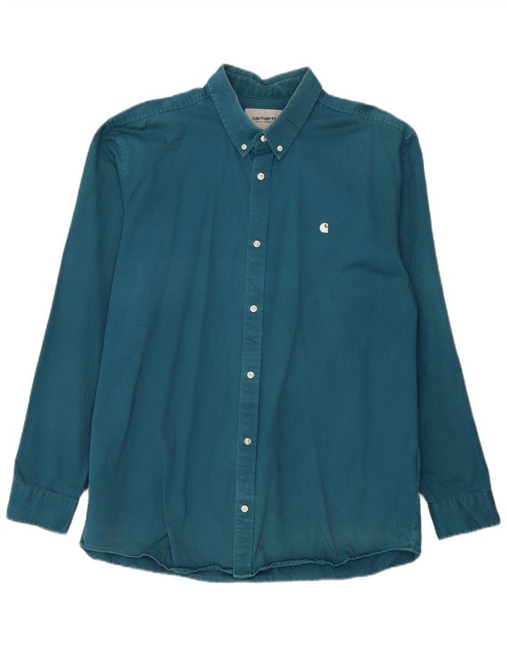 Camisa Carhartt Hombre 2XL Algodón Azul