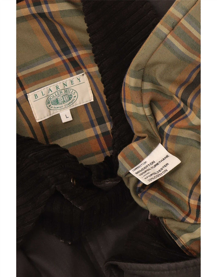 Blarney Woolen Mills Abrigo encerado de gran tamaño para mujer Reino Unido 46 Gris grande