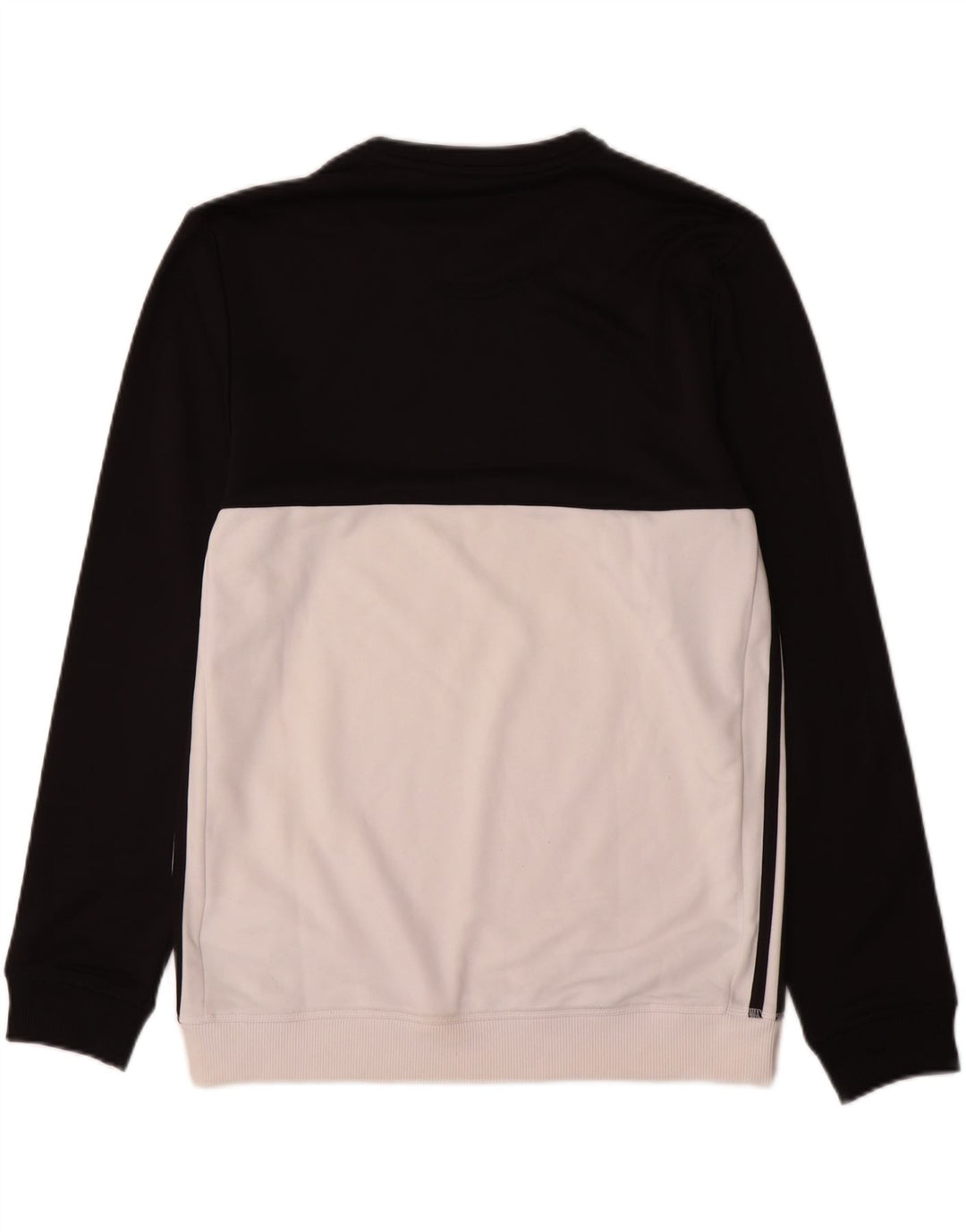 Adidas Hombre Sudadera Jumper Medium Negro Colorblock Poliéster
