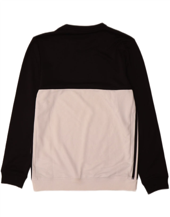 Adidas Hombre Sudadera Jumper Medium Negro Colorblock Poliéster