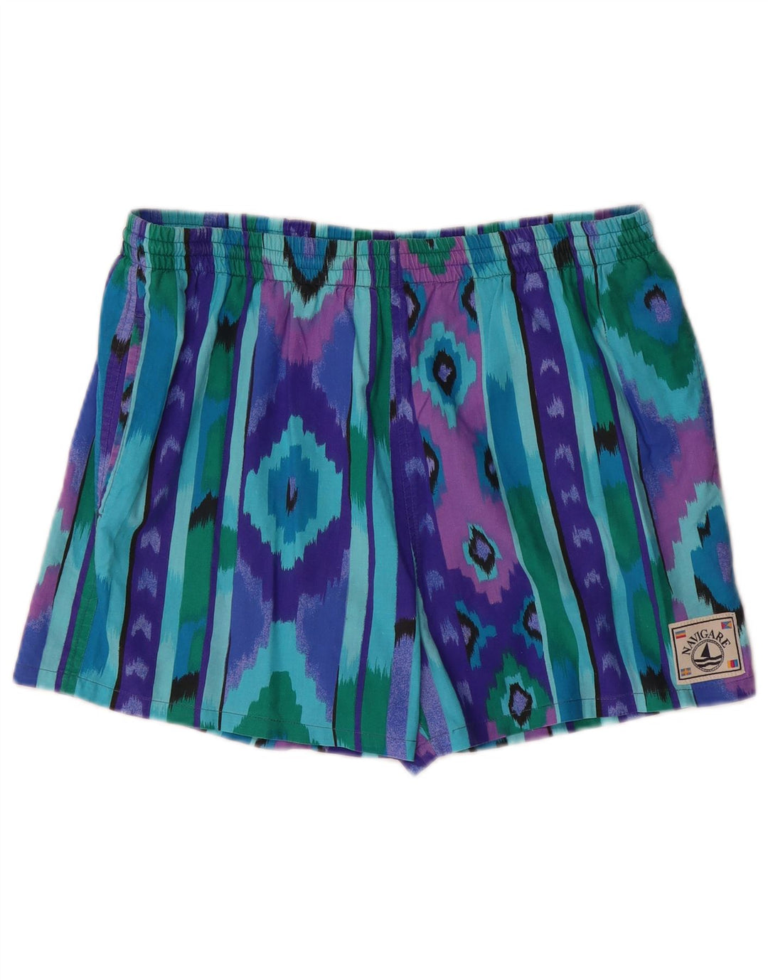 Navigare Bañador Hombre Mediano Algodón Ikat Multicolor
