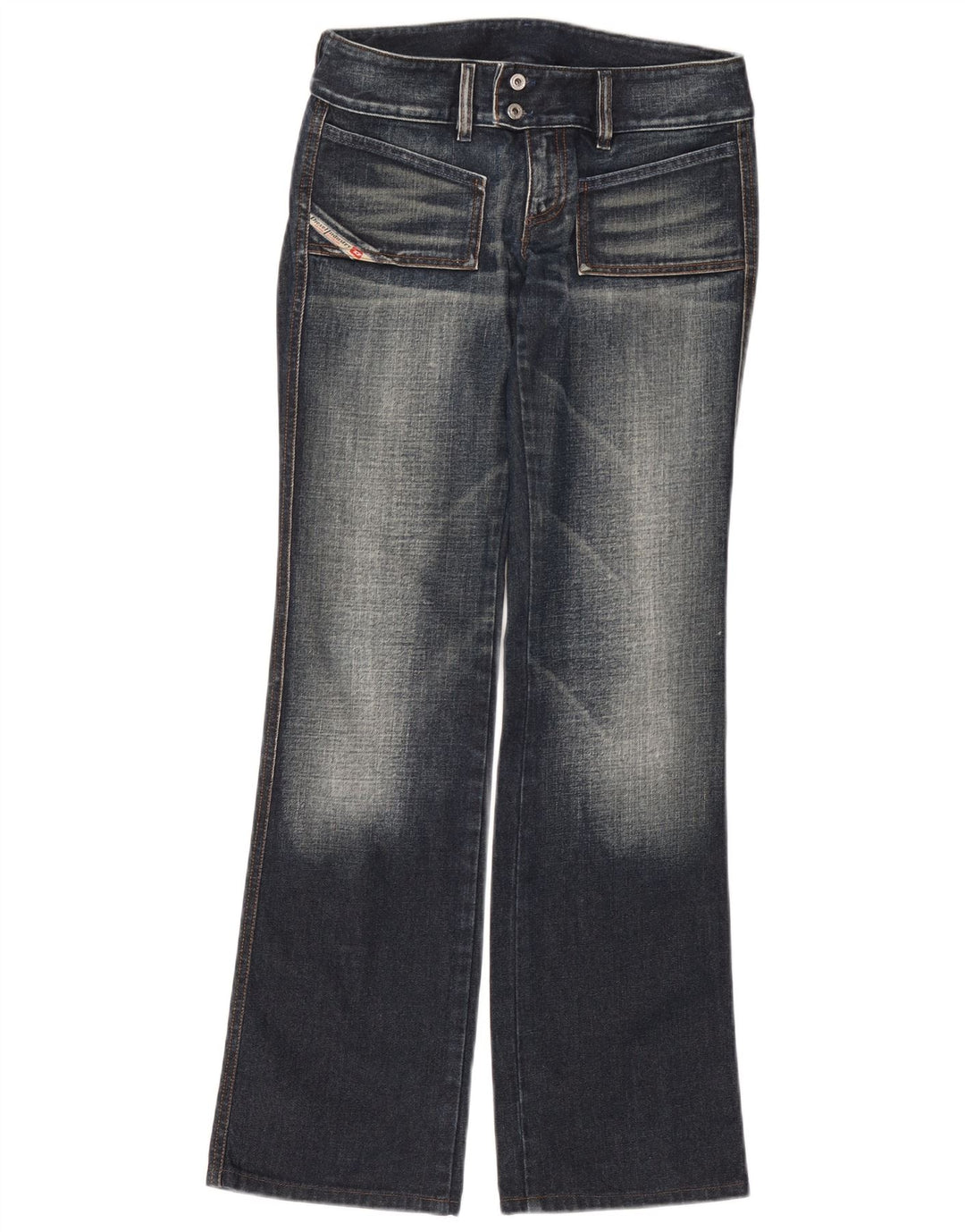 Jeans Bootcut Mujer Diesel W28 L32 Algodón Azul Marino