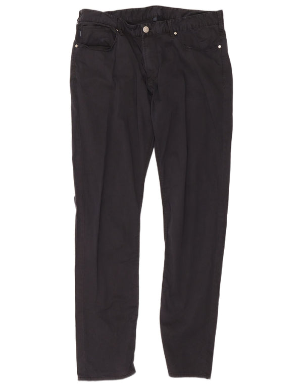 Armani Mens Slim Jeans W36 L32 Azul Marino Algodón