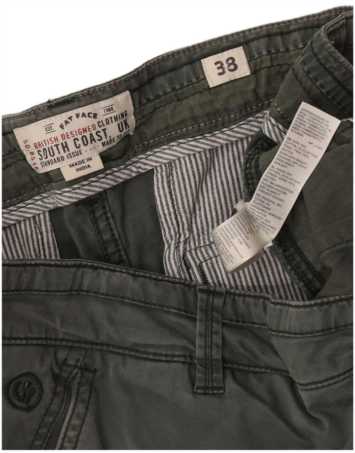 Pantalones cortos cargo regulares para hombre Fat Face W38 XL Algodón verde