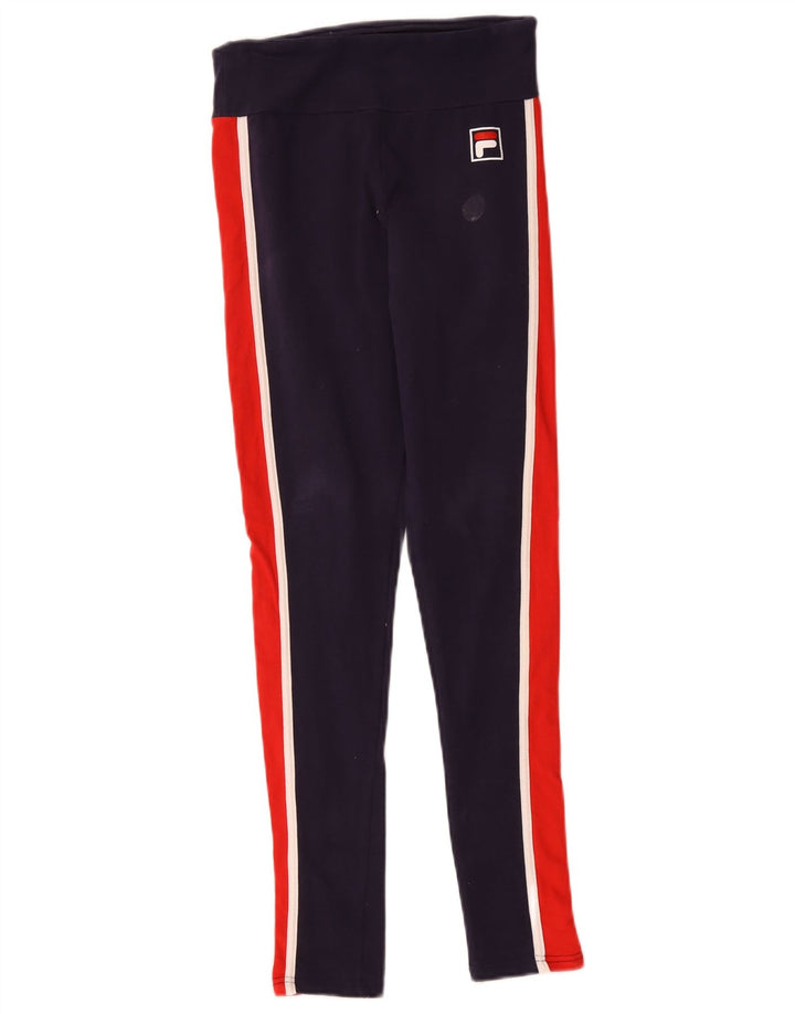 Fila Leggings para mujer UK 10 Small Azul marino Colorblock