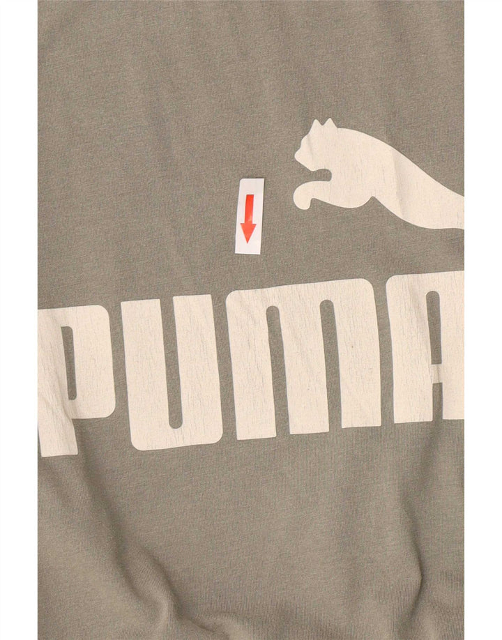 Puma - Camiseta gráfica para hombre, talla pequeña, gris