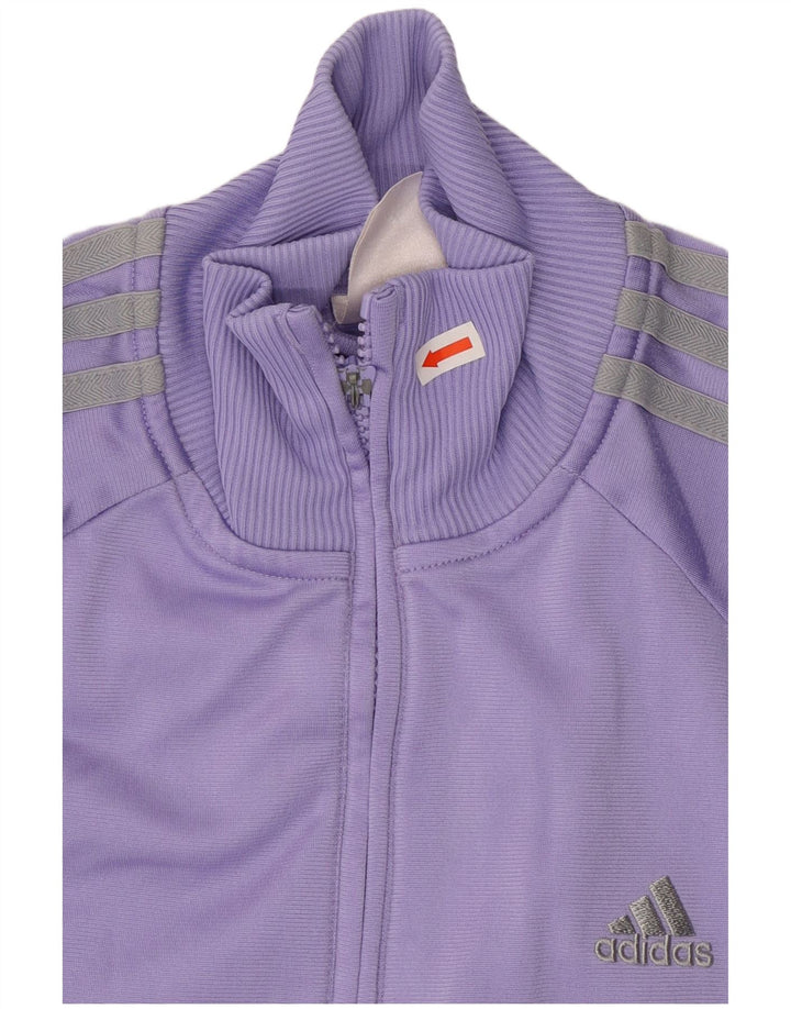 Adidas - Chaqueta de chándal para mujer, talla 40, poliéster morado mediano