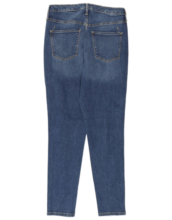 Mossimo Jeans ajustados de talle alto para mujer US 10 Large W30 L27 Azul marino Algodón
