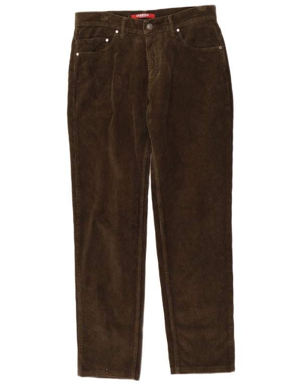 Pantalones Carrera Recto De Pana Para Hombre W33 L31 Algodón Caqui