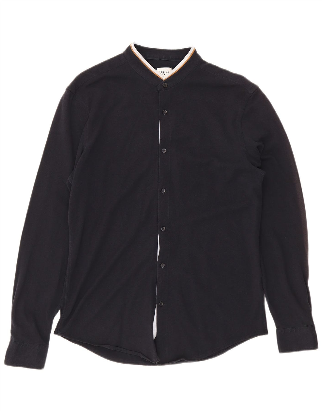 Zara Hombre Camisa Mediana Azul Marino