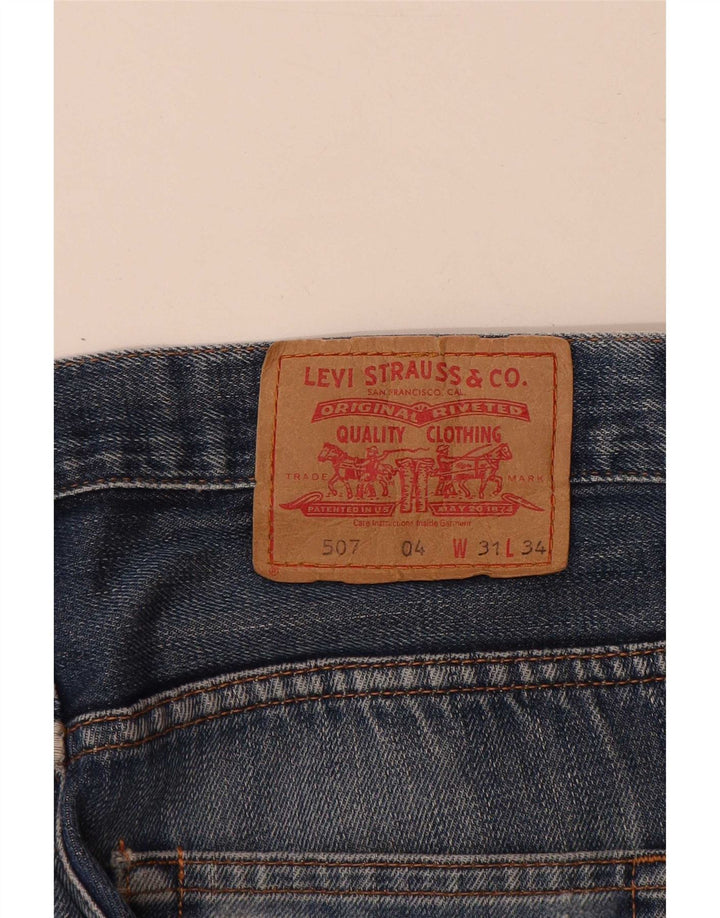 Levi's Hombre 507 Vaqueros Bootcut W31 L34 Algodón Azul