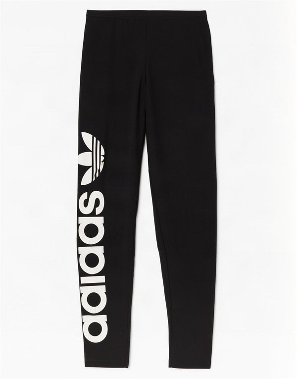 Adidas Leggings gráficos para mujer Reino Unido 10 Pequeño algodón negro