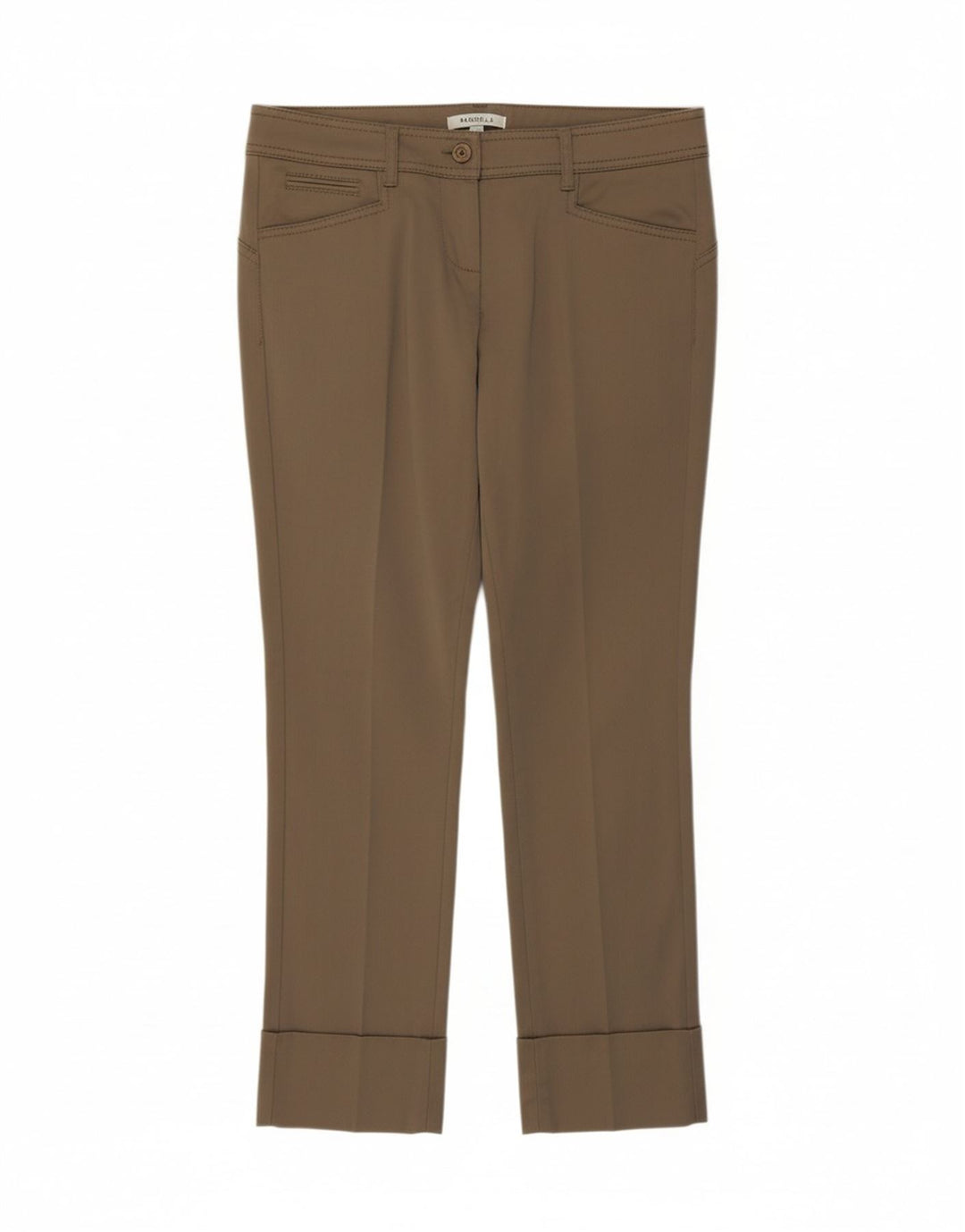 MARELLA Womens Slim Casual Trousers UK 12 Medium  W32 L27 Beige Polyester Vintage Marella and Second-Hand Marella from Messina Hembry 