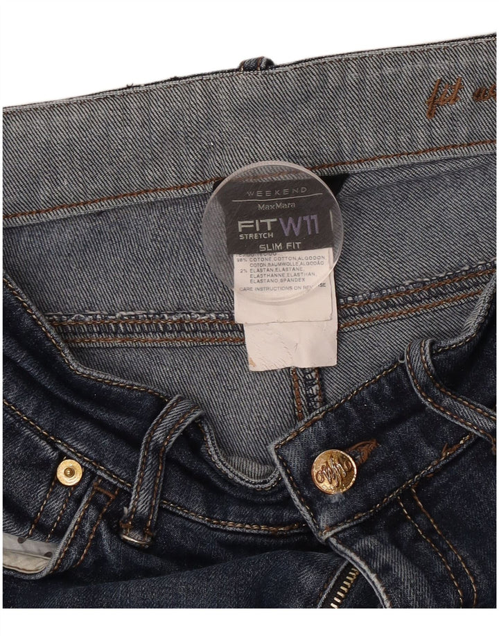 Vaqueros Max Mara Weekend Slim para mujer W28 L26 Algodón azul marino