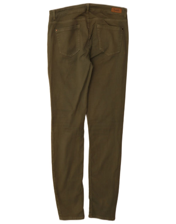 Zara Womens Skinny Casual Trousers EU 40 Medium W30 L30 Khaki