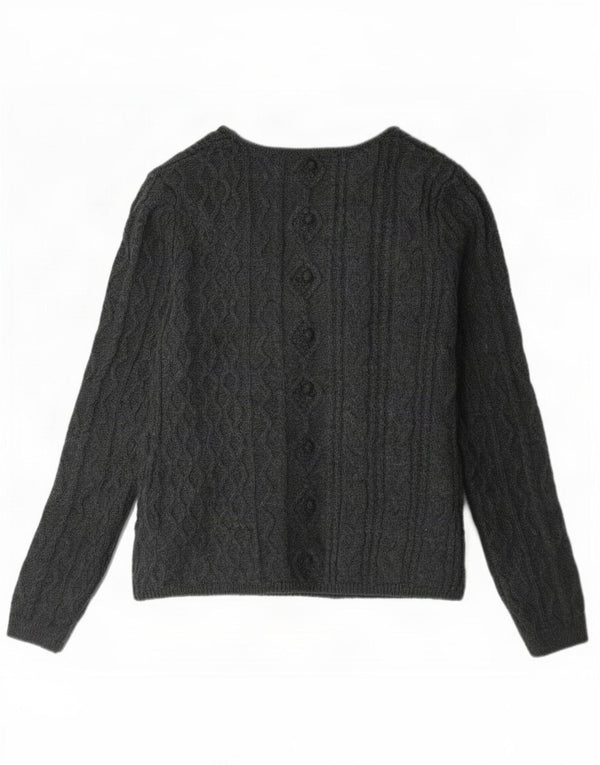 Zara Mujer Cárdigan Suéter UK 44 Grande Gris
