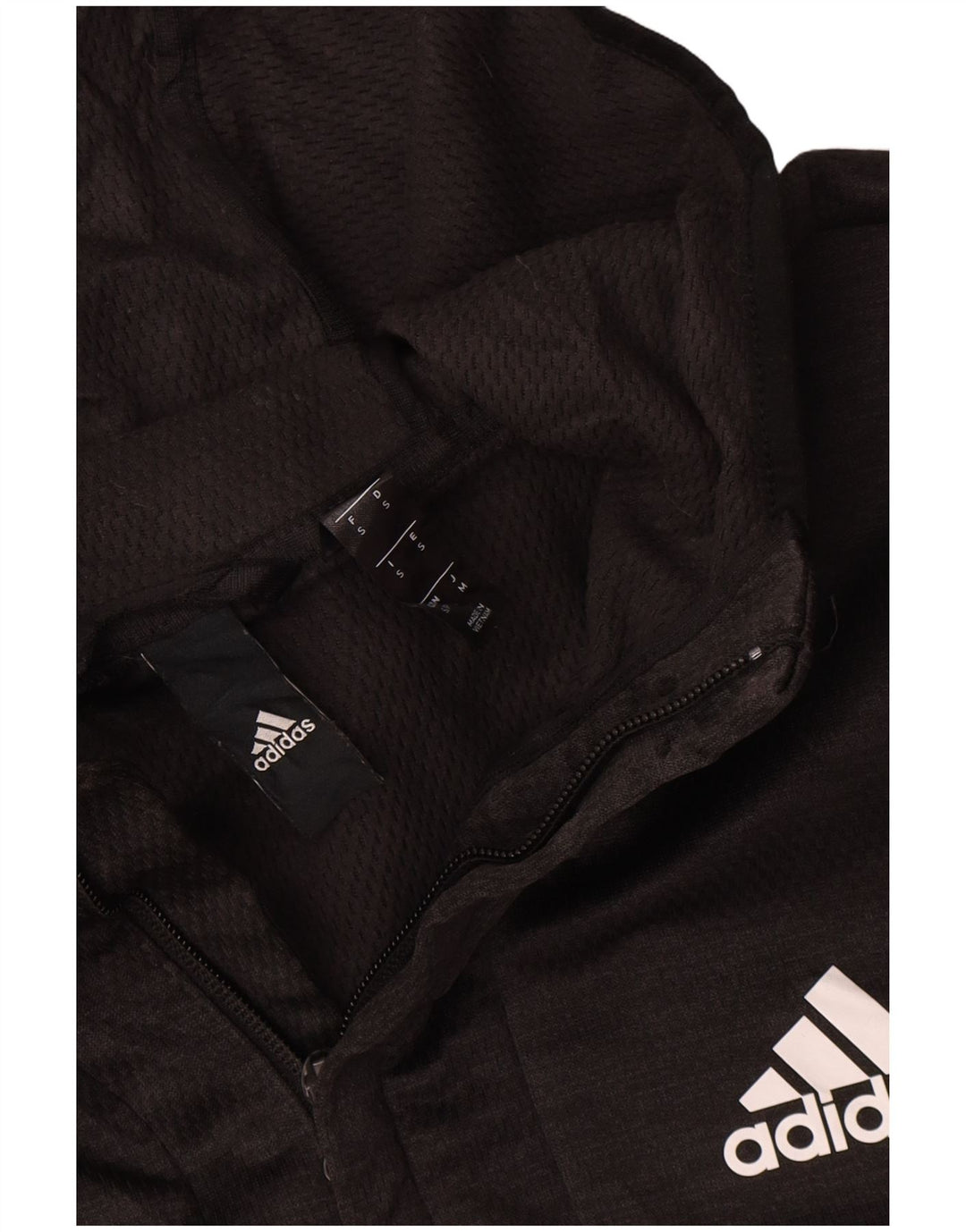 Adidas - Chándal con capucha para hombre, chaqueta superior, poliéster gris pequeño