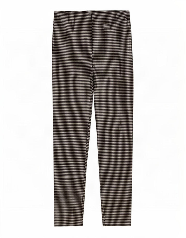Zara Mujer Leggings Reino Unido 40 Mediano Negro Gingham