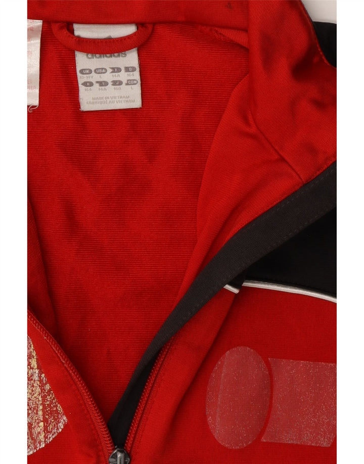 ADIDAS Chaqueta de chándal para niño 13-14 años Rojo Colorblock Poliéster