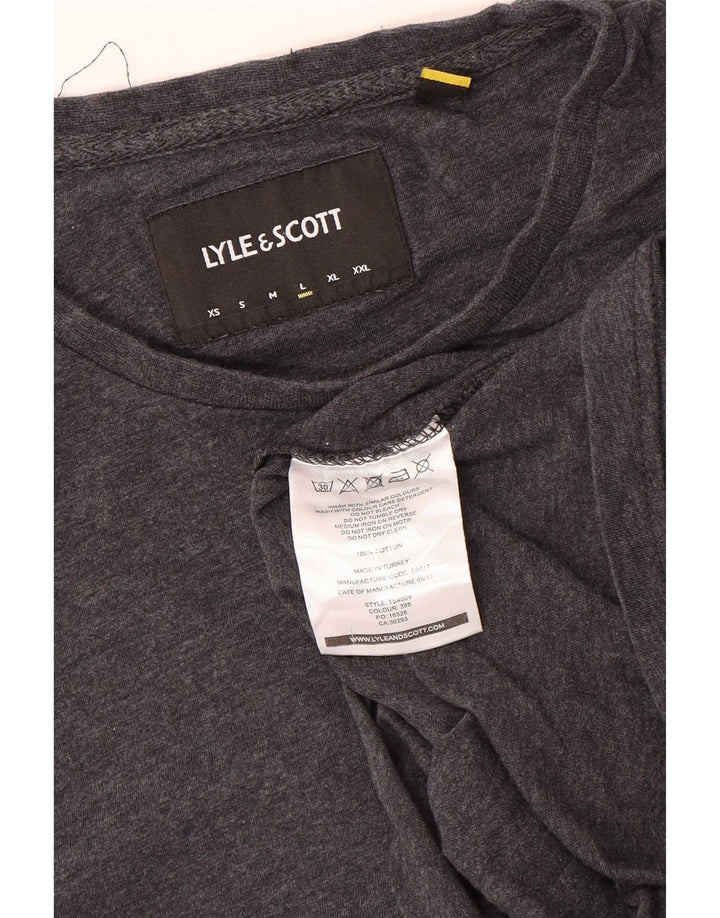 Lyle & Scott - Camiseta para hombre, talla grande, algodón gris