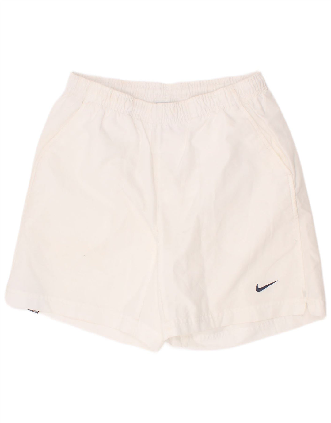 Nike - Pantalones cortos deportivos para niños, 12-13 años, talla grande, color blanco