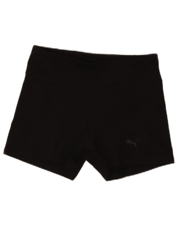 Puma Pantalones cortos deportivos para mujer UK 6 XS Negro Poliéster Deportes