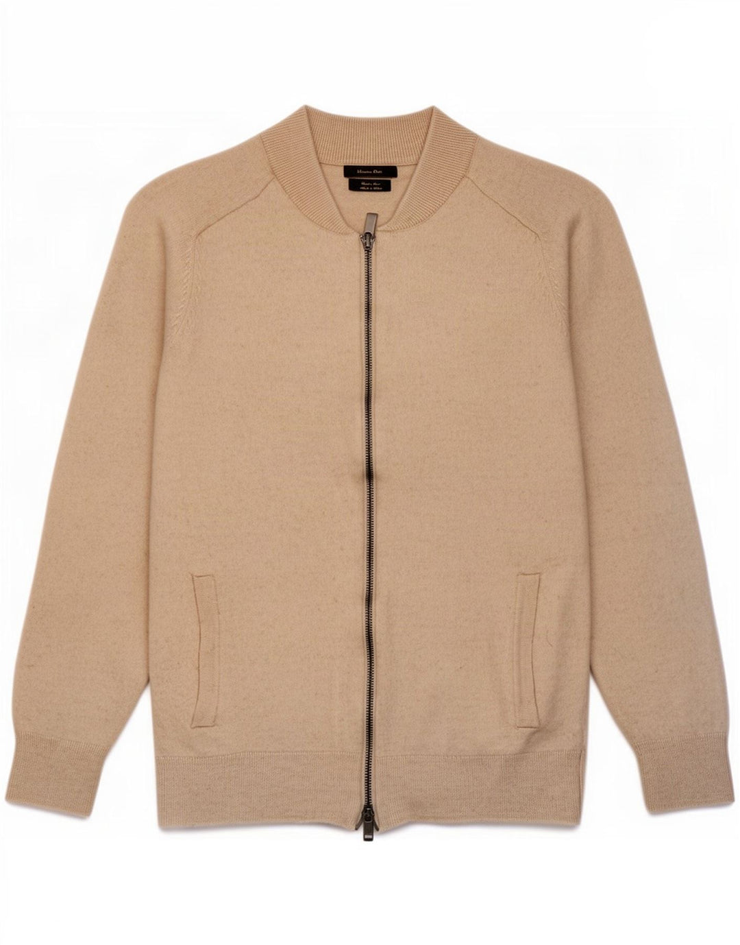 Massimo Dutti Cárdigan Mujer UK 40 Lana Mediana Beige