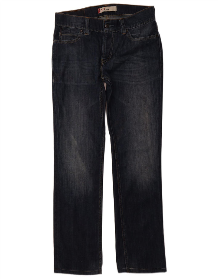 LEVI'S Vaqueros Slim Mujer W33 L31 Algodón Azul Marino