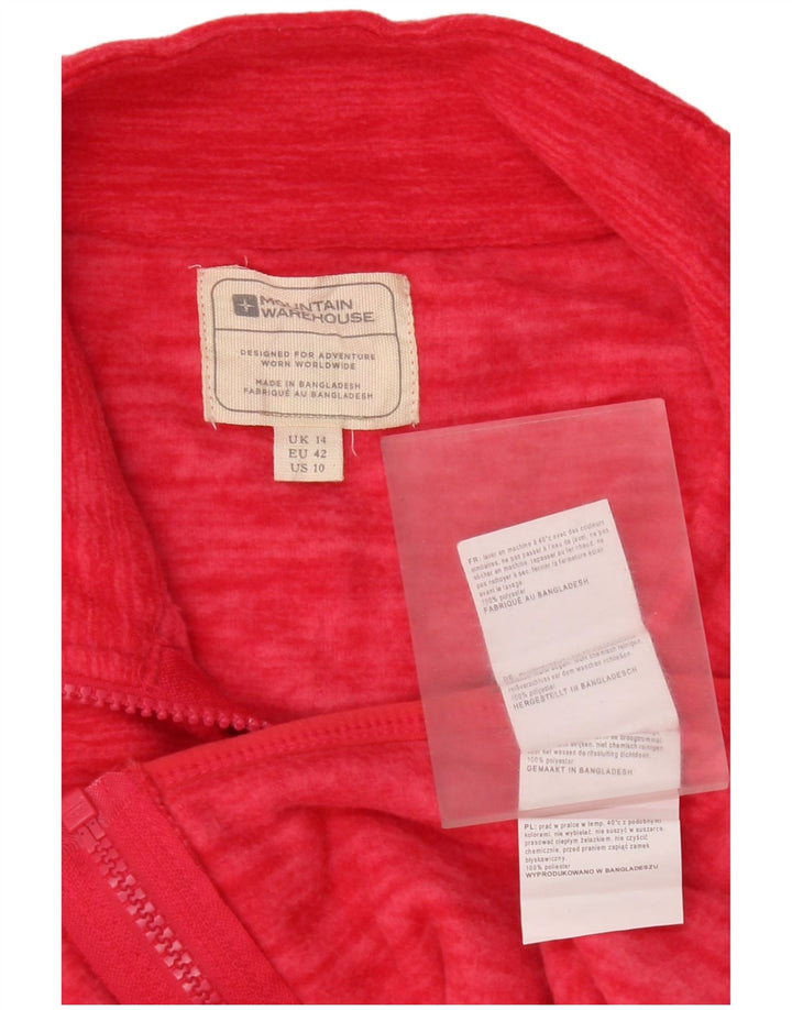 Chaqueta polar para mujer Mountain Warehouse UK 44 Poliéster rosa grande