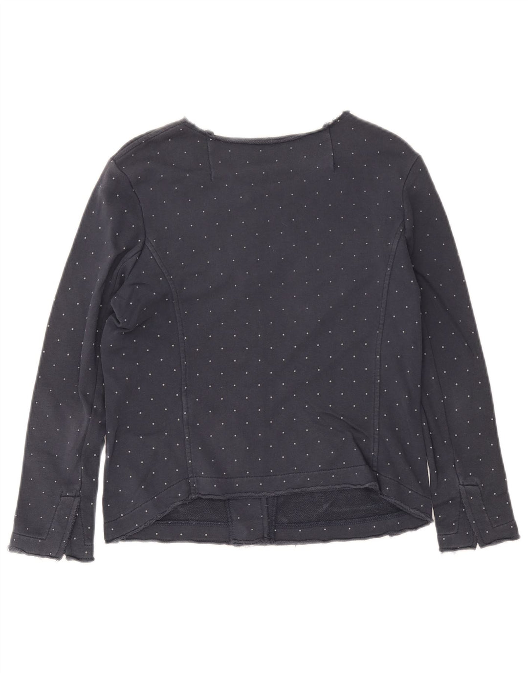 Sun68 - Chaqueta corta para mujer (talla 40), talla pequeña, algodón con lunares, color azul marino