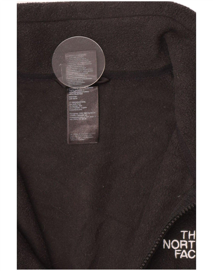 The North Face Chaqueta polar con forro para hombre, talla 38, poliéster negro mediano