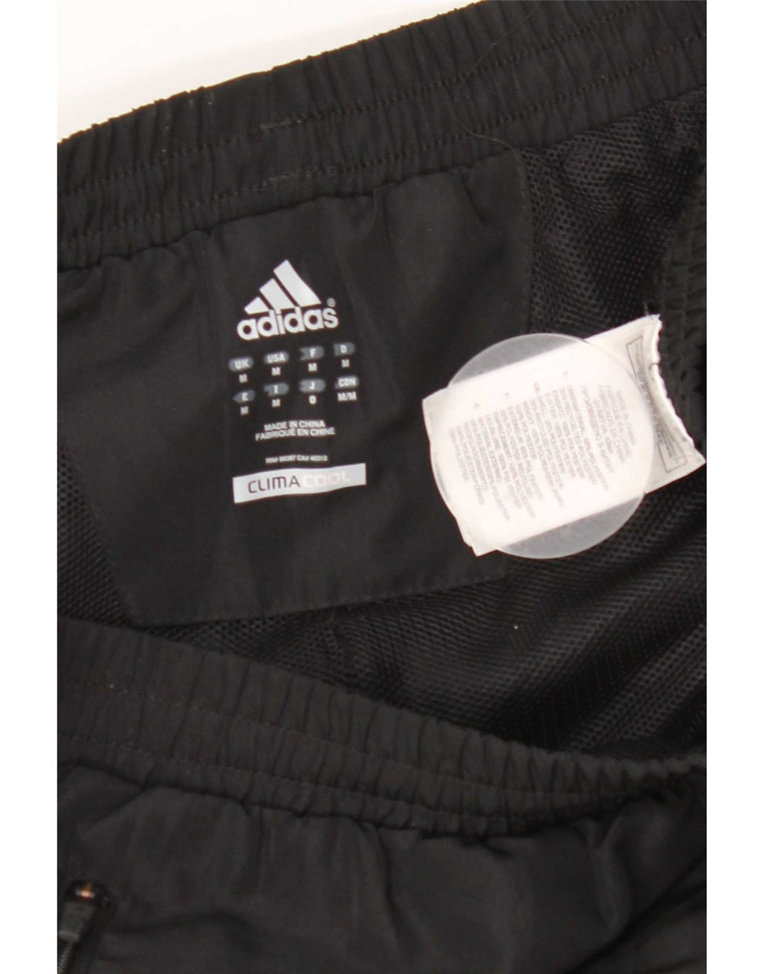 Adidas Hombre Climacool Pantalones De Chándal Mediano Negro Colorblock Poliéster