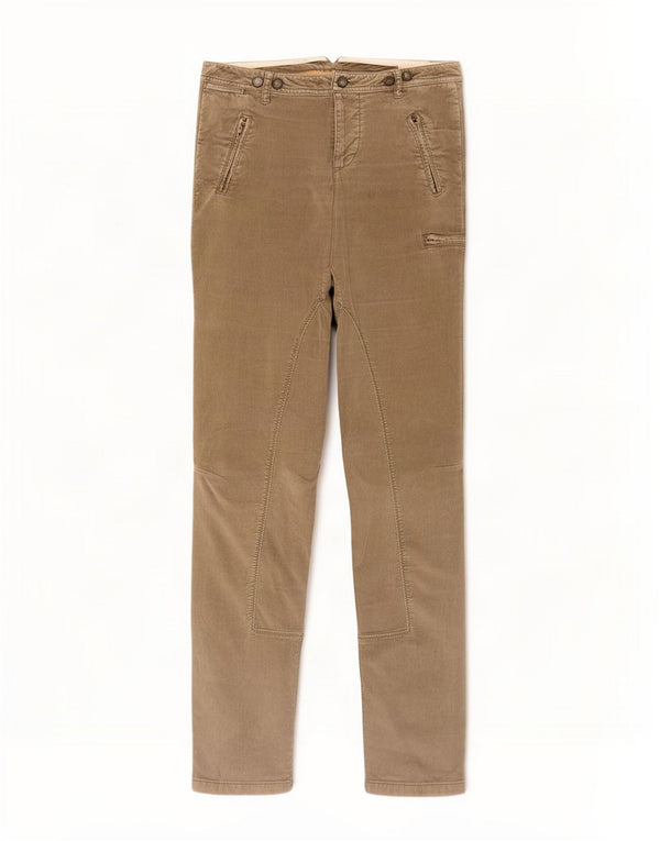 Massimo Dutti Pantalón Chino Slim Mujer EU 36 XS W26 L32 Beige Algodón