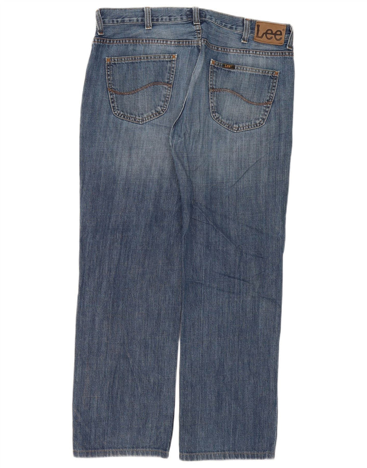 Lee Vaqueros Rectos Seattle Para Hombre W38 L30 Algodón Azul