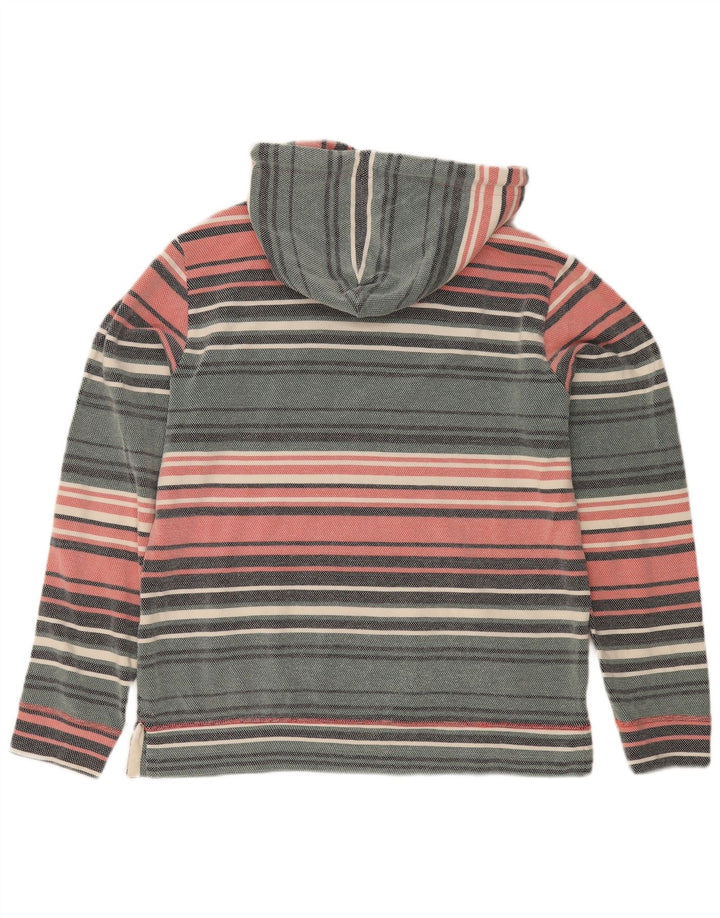 Sudadera con capucha para hombre Fat Face Jersey mediano de algodón a rayas multicolor