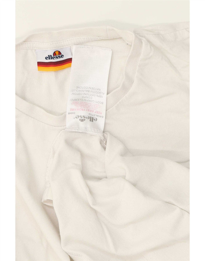 Camiseta Ellesse Hombre Top Small Blanco Algodón