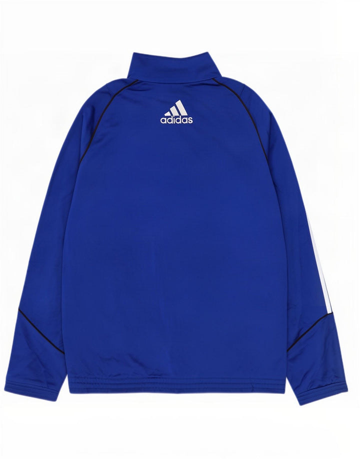 Adidas Hombre Chándal Top Chaqueta Azul Medio Poliéster
