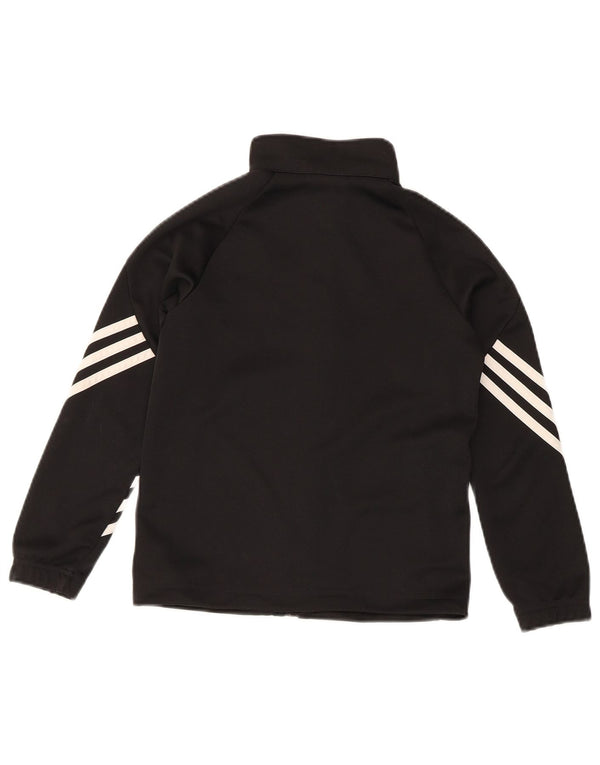 Adidas Chicos Regular Fit Chándal Top Chaqueta 7-8 Años Negro Deportes