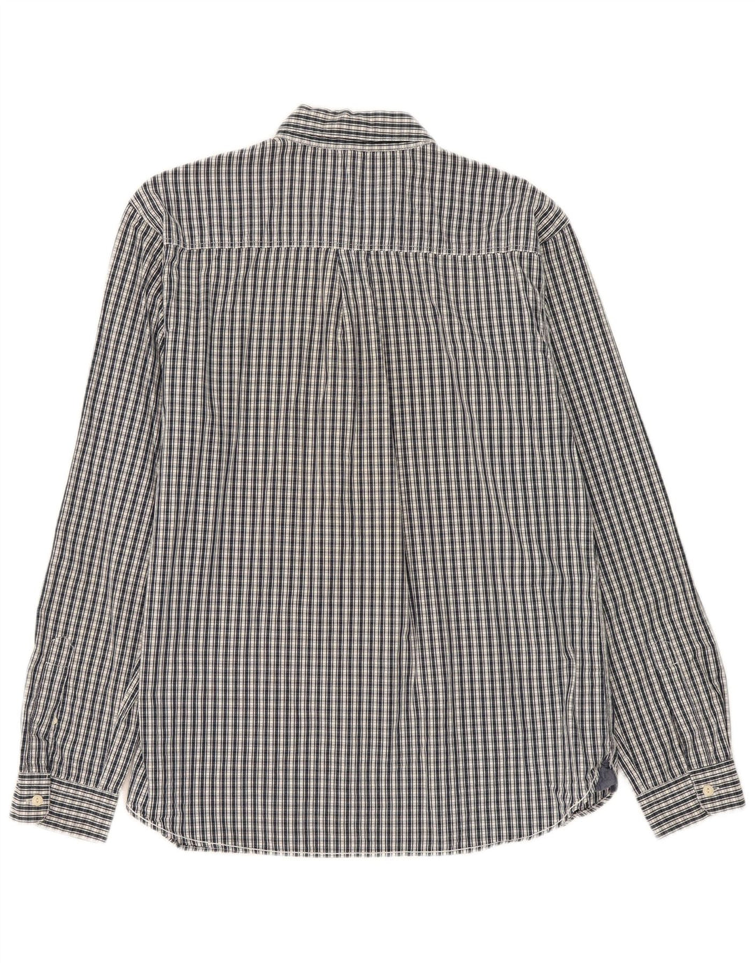 Camisa de corte clásico para hombre de White Stuff XL de algodón a cuadros en azul marino