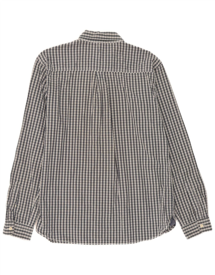Camisa de corte clásico para hombre de White Stuff XL de algodón a cuadros en azul marino