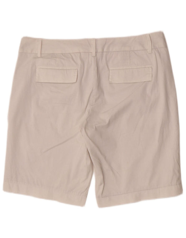 Banana Republic - Pantalones cortos chinos para mujer, talla 12, grande, W32, algodón blanco