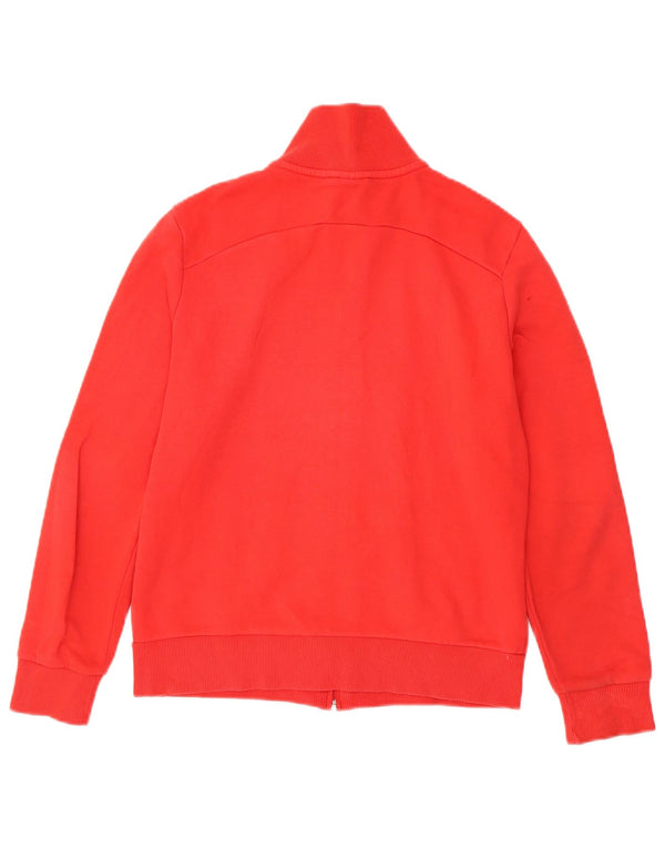 Puma Mujer Chándal Top Chaqueta UK 14 Mediano Rojo Algodón