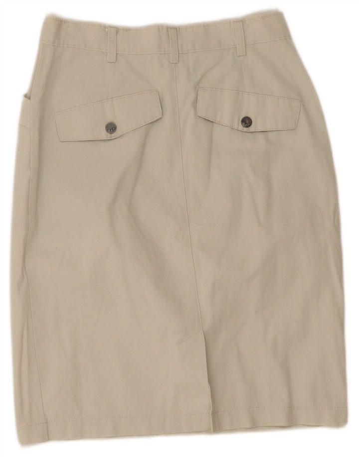 Falda Lápiz Mujer Rancheros W30 Algodón Beige Medio