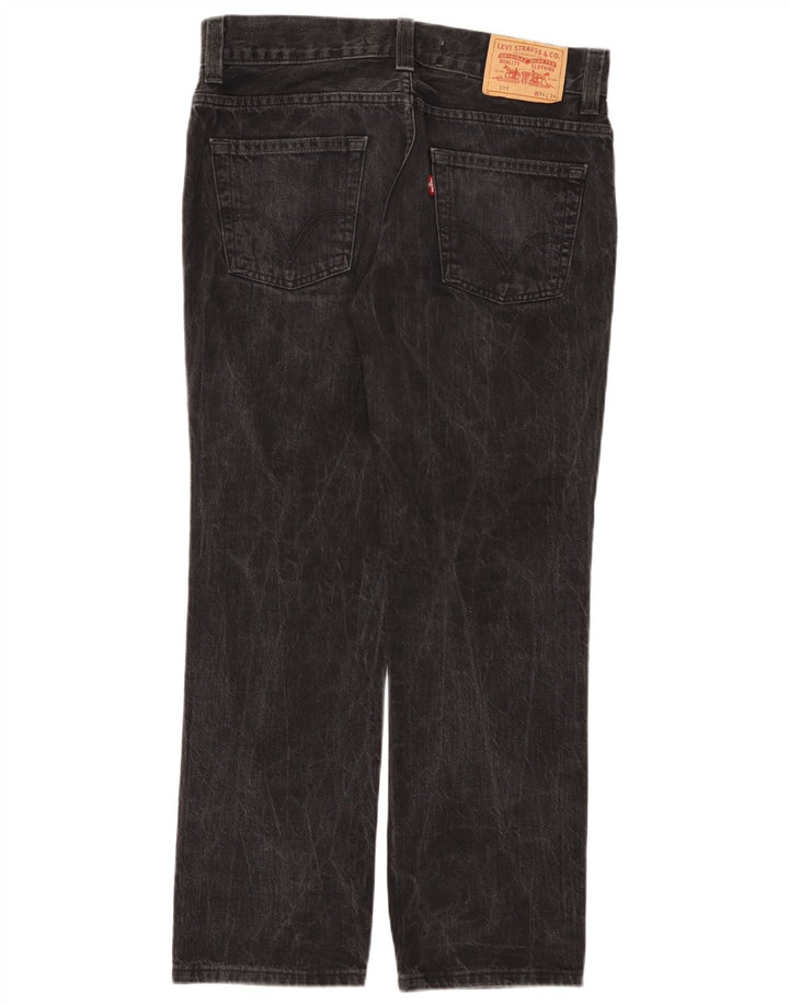 Levi's Hombre 511 Slim Jeans W34 L34 Algodón Negro