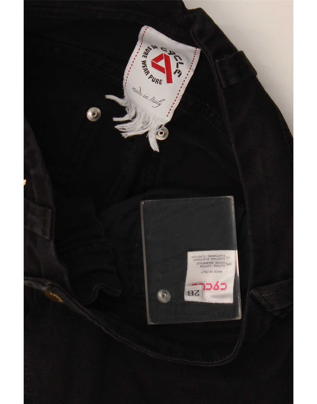 Cycle Jeans ajustados para mujer W26 L29 Algodón negro