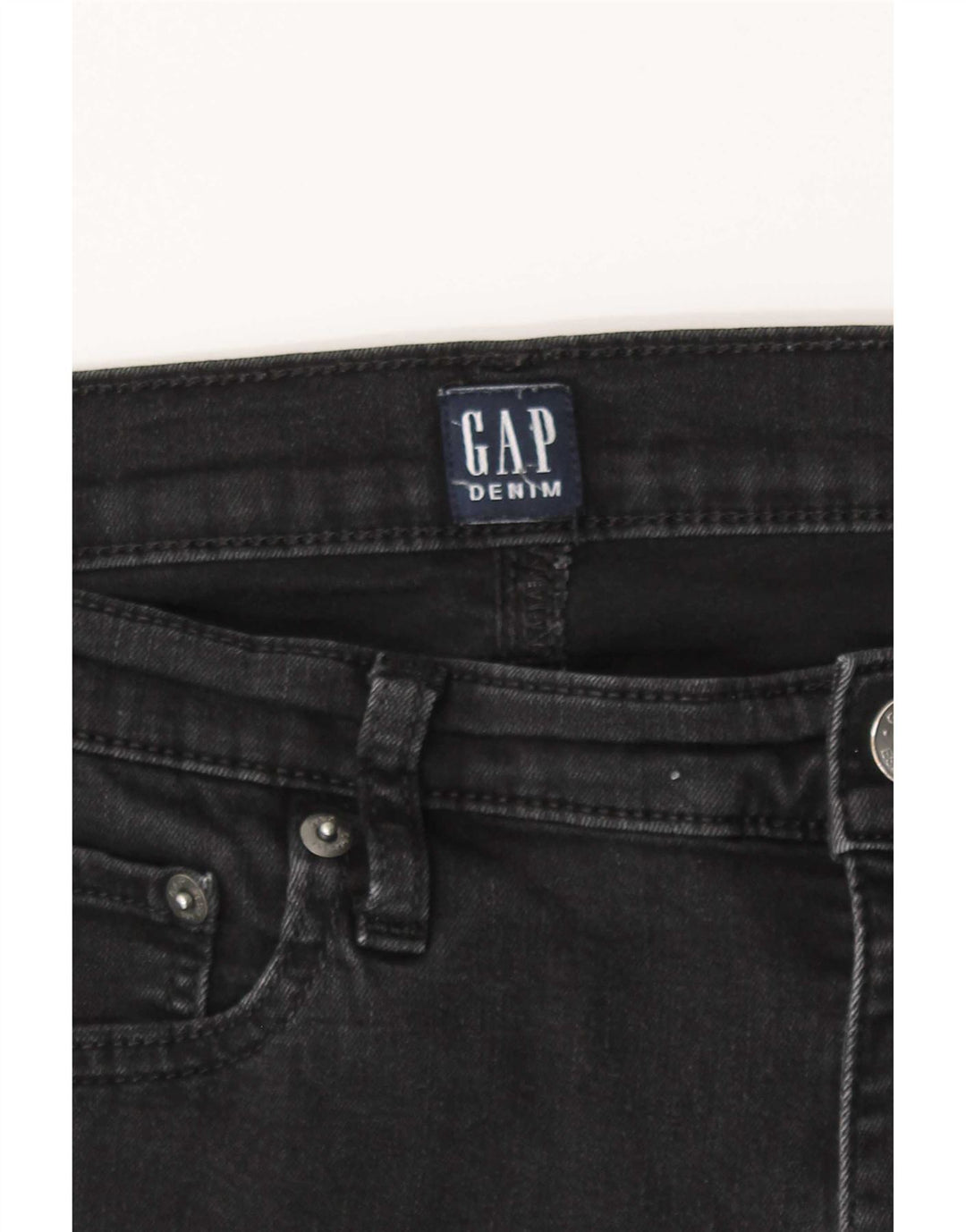 Vaqueros rectos Gap para mujer W31 L30 Algodón negro